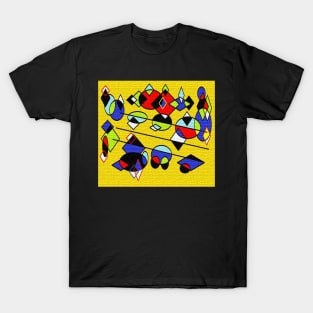 Yellow 78 geometric T-Shirt